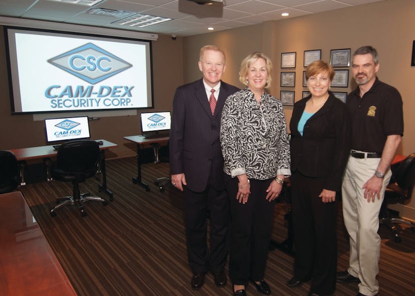 The Cam-Dex Corp. management team: John R. Krumme, president and chief executive officer; Debi Krumme, marketing and human resources director; Karen Kotzman, controller; and Jerry Moore, IT manager.