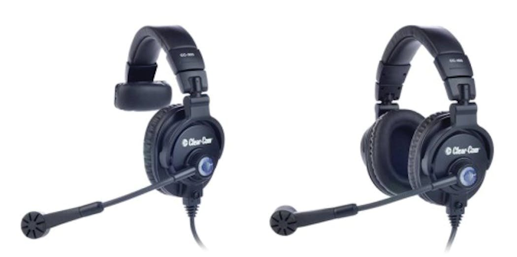 Clear-Com&apos;s new CC-300 and CC-400 headsets.