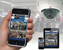 IndigoVision&apos;s new Mobile Center surveillance app.