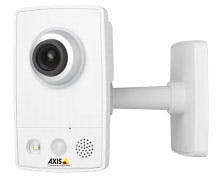 The small AXIS M1033-W Network Camera has wireless capability and smart video surveillance features.