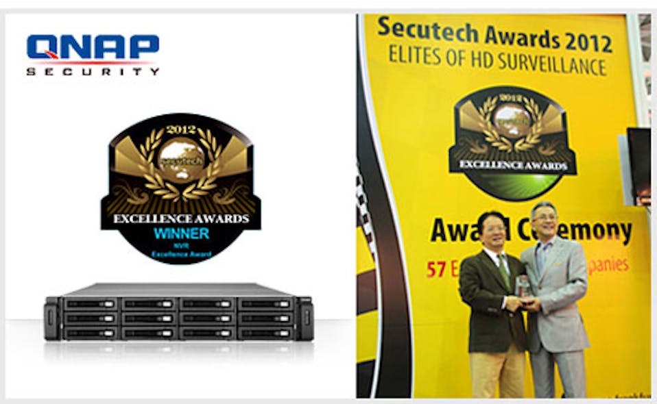 QNAP&apos;s VioStor NVR was recently recognized at the Secutech Excellence Awards.