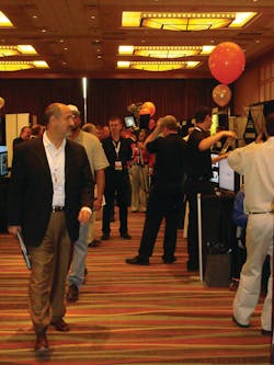 Exhibits opened for one day only at PSA-TEC and the show floor was crowded with attendees looking to visit vendors, many new to the show.