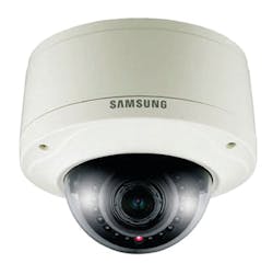 Samsung's iPolis SNV-7080R dome camera. Samsung's iPolis SNV-7080R dome camera.