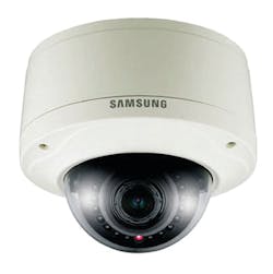 Samsung&apos;s iPolis SNV-7080R dome camera.