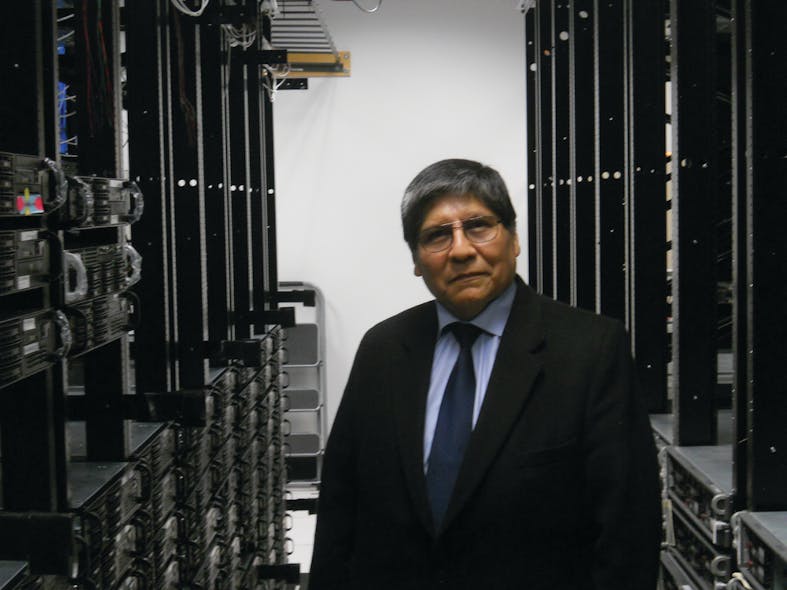 Jorge Lozano of Condortech stands in the company&apos;s data center. He prides himself on his deep knowledge and work in the government vertical market.