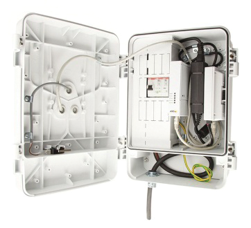 One of Axis Communication's new surveillance cabinets.