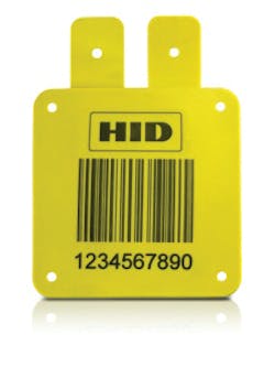 HID Global's RFID SlimFlex Square Tag. HID Global's RFID SlimFlex Square Tag.