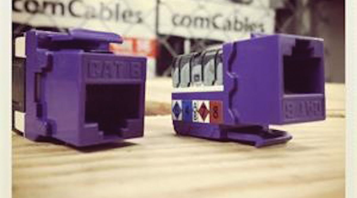 ComCables debuts Cat 5E and Cat 6 Purple Jacks