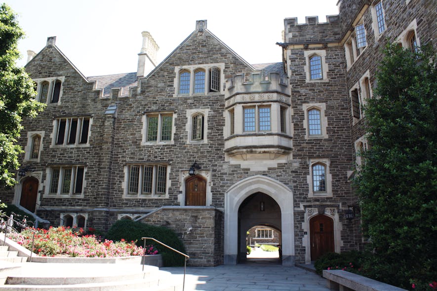 Princeton&apos;s Patton Hall is one of many dormitories that have undergone a campus-wide interior lock upgrade with Salto keyless locks.