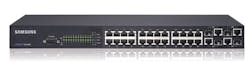 Samsung's iES4028FP L2 Ethernet switch. Samsung's iES4028FP L2 Ethernet switch.