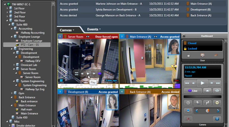 Genetec delivers security video management software (VMS) solutions, such as its Security Center 5.1 (pictured). The company was the leading VMS vendor for 2011 in the Americas region.