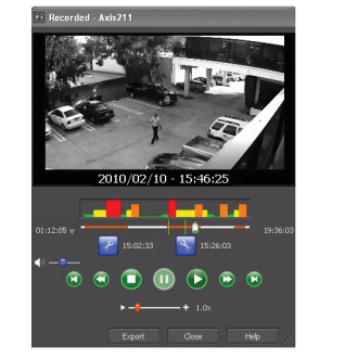 A screenshot of SoleraTec's new Phoenix RSM video management software in action.