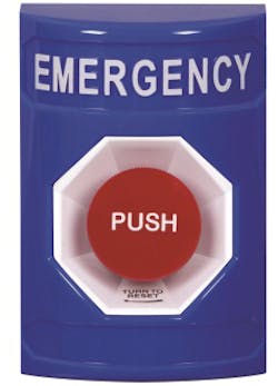 STI's SS-2401E emergency push button. STI's SS-2401E emergency push button.