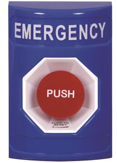 STI&apos;s SS-2401E emergency push button.