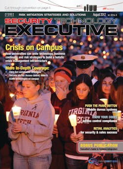 August 2012 Cover Story: How universities can unite technology, business continuity and risk strategies to build a holistic crisis management infrastructure. August 2012 Cover Story: How universities can unite technology, business continuity and risk strategies to build a holistic crisis management infrastructure.