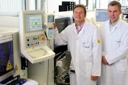 From l-r: Sonke Franke (Team Leader Boardmounting) and Carsten Ohrt (Production Manager) are pleased with the smooth expansion process at Basler's headquarters in Germany. From l-r: Sonke Franke (Team Leader Boardmounting) and Carsten Ohrt (Production Manager) are pleased with the smooth expansion process at Basler's headquarters in Germany.