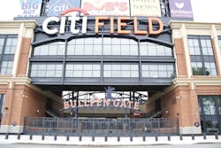 The Bullpen Gate at Citi Field is just one part of the more than one million square foot public baseball stadium for the New York Mets that got a major upgrade to its fire detection system.