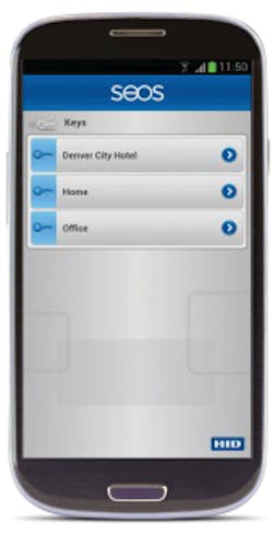 The iCLASS Seos credential features a standards-based card edge and is portable for use on NFC smartphones. The iCLASS Seos credential features a standards-based card edge and is portable for use on NFC smartphones.