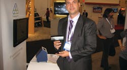 Innovative Security Designs CEO Ian Johnston shows off his company's Jaguar camera at ASIS 2012. Innovative Security Designs CEO Ian Johnston shows off his company's Jaguar camera at ASIS 2012.