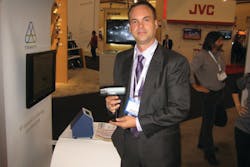Innovative Security Designs CEO Ian Johnston shows off his company's Jaguar camera at ASIS 2012. Innovative Security Designs CEO Ian Johnston shows off his company's Jaguar camera at ASIS 2012.