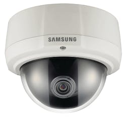 Samsung's SCV-3082 vandal-resistant dome camera. Samsung's SCV-3082 vandal-resistant dome camera.