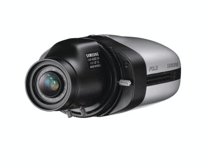 Samsung&apos;s SNB-5001 megapixel HD network camera.