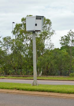 Generally, traffic cameras are hardened with an exterior shell that makes it extremely difficult to vandalize the camera inside. Generally, traffic cameras are hardened with an exterior shell that makes it extremely difficult to vandalize the camera inside.