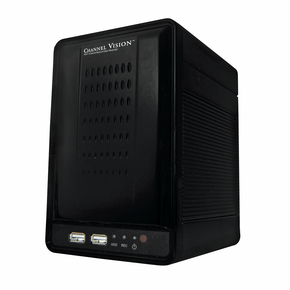 Channel Vision's 4-Channel Network Video Recorder's have built-in time and event search functions and H.264 compression.