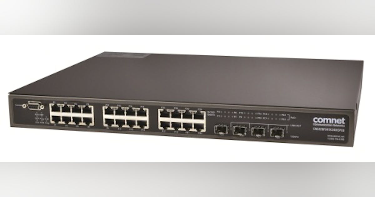 ComNet's CNGE28FX4TX24MSPOE Managed Ethernet Switch | Security Info Watch