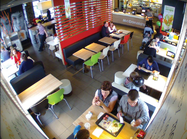 Video surveillance technology helps keep a Dublin McDonald&rsquo;s location secure.