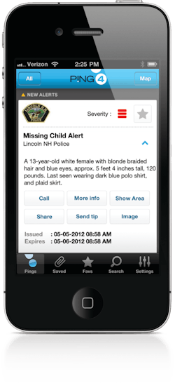 Actual smartphone notification as it appears. Actual smartphone notification as it appears.
