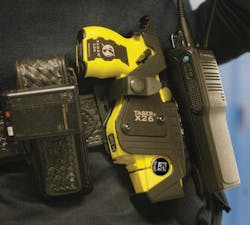 Taser On A Police Officers Bel 10816191 Taser On A Police Officers Bel 10816191