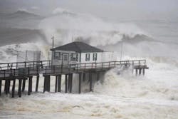Piers and boardwalks were washed out completely by Hurricane Sandy. Piers and boardwalks were washed out completely by Hurricane Sandy.