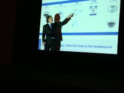 Mobotix Chief Sales Officer Dr. Magnus Ekerot discusses product evolution at the West Coast Partner Conference. Mobotix Chief Sales Officer Dr. Magnus Ekerot discusses product evolution at the West Coast Partner Conference.