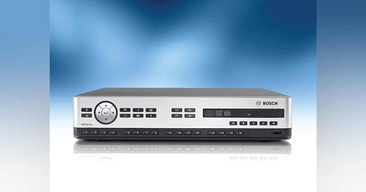 Bosch DVR 600 Security Info Watch