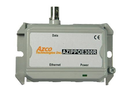 Azco Technologies' new AZIPPOE300 IP/POE extender over coax.