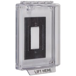 Indoor/outdoor cover protects devices. Indoor/outdoor cover protects devices.