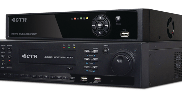 DVR features H.264 compression recording.