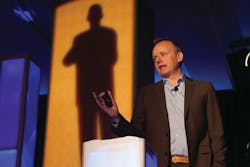 Milestone President and CEO Lars Thinggaard delivers the keynote address at MIPS 2013. Milestone President and CEO Lars Thinggaard delivers the keynote address at MIPS 2013.