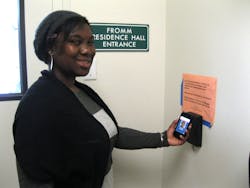Student at the University of South Florida in Tampa uses the IR NFC solution