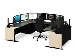 , E-SOC control stations feature Winsted’s innovative Versa-Trak monitor mounting system , E-SOC control stations feature Winsted’s innovative Versa-Trak monitor mounting system