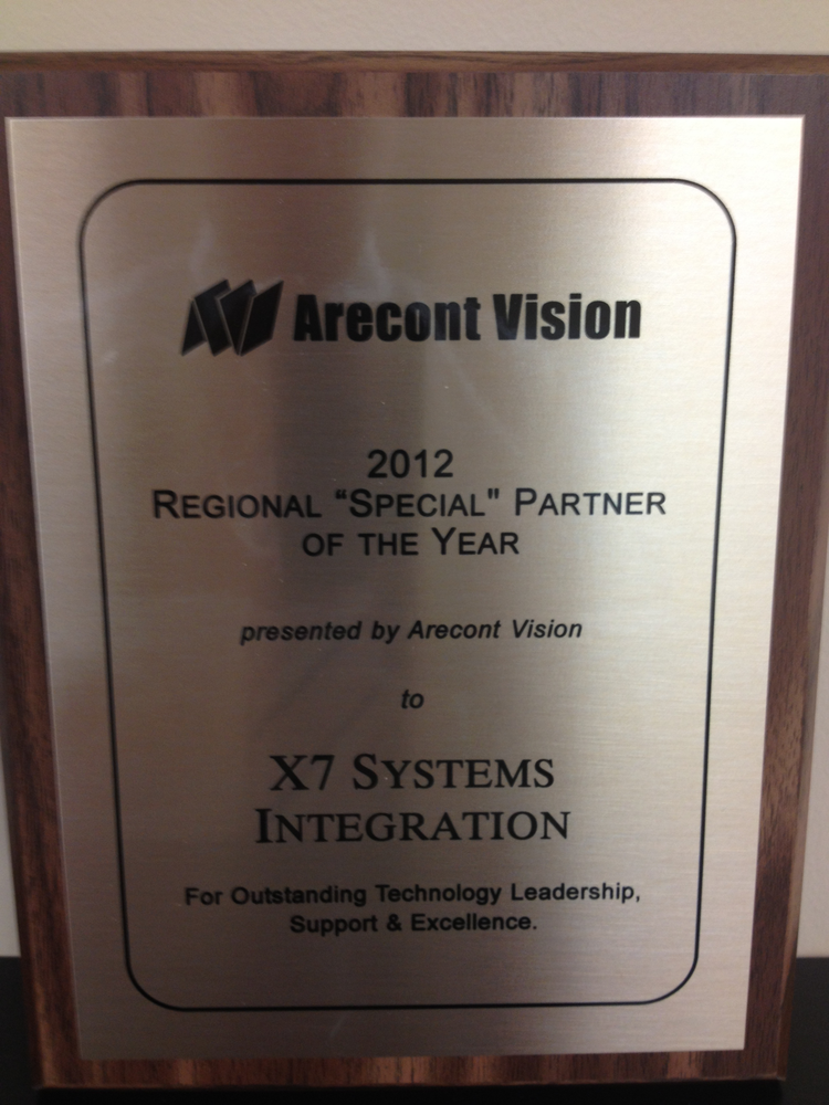 X7 Arecont Award