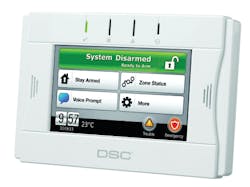 DSC's new 2-Way Wireless TouchScreen Arming Station (WTK5504). DSC's new 2-Way Wireless TouchScreen Arming Station (WTK5504).