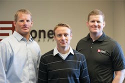 Stone Security’s Aaron Heiner, Brent Edmunds and Chris Heaps. Stone Security’s Aaron Heiner, Brent Edmunds and Chris Heaps.