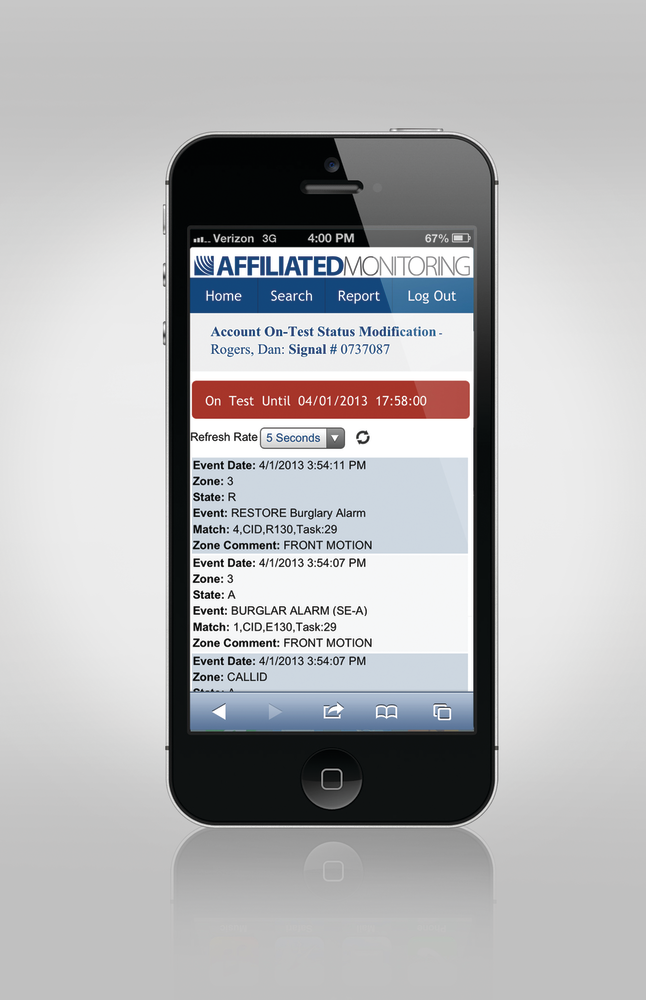 Affiliated Monitoring, Union, N.J., is also going mobile at ISC West with a new mobile Web app program launched called Affiliated RealStream.