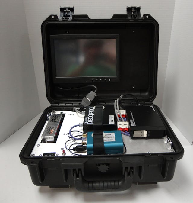 Portable Video Surveillance Unit Opened