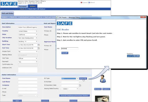 A screenshot of Quantum Secure's SAFE for CIV solution.