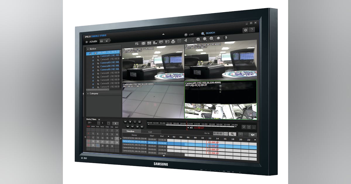 Samsung Security Manager (SSM) video management software (VMS ...