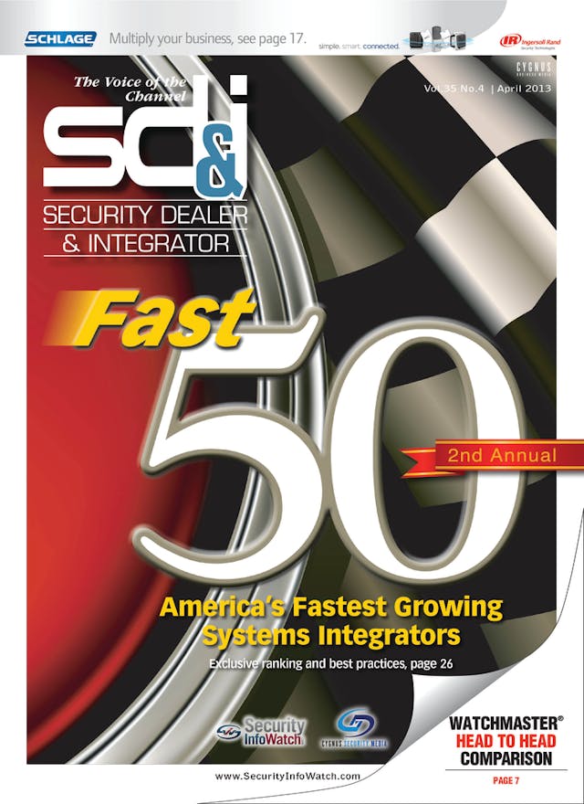 SD&amp;I magazine ranks America&apos;s 50 fastest growing security systems integrators in its April issue.