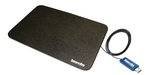 Secura Key's new ET-ANT 13x9 RFID flat pad antenna for read/write desktop applications.